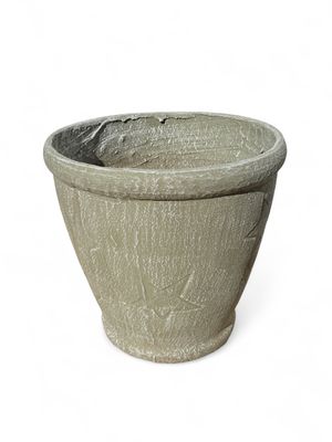 Star Pot Large Whitewash Finish - H375mm x W345mm - 11kg
