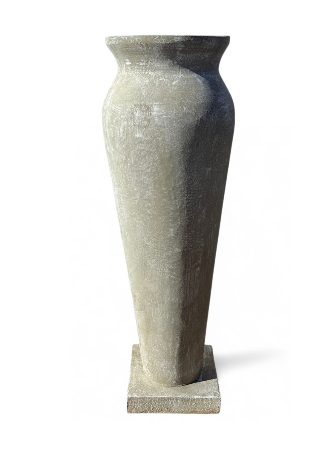 Nadia Vase Large Whitewash Finish - H1400mm x W400mm - 41kg