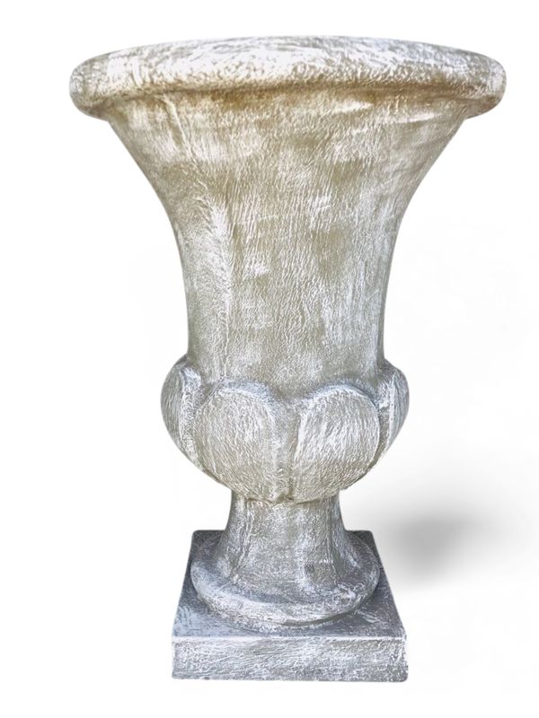 Joshua Urn Large Whitewash Finish - H1207mm x W870mm - 145kg