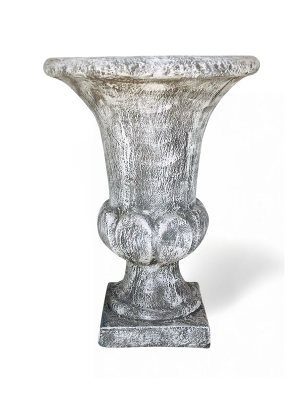 Joshua Urn Medium Whitewash Finish - H905mm x W670mm - 55kg