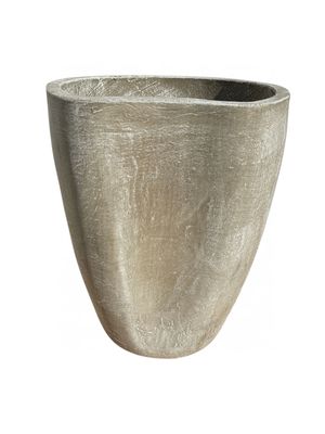 Moon Pot Large Whitewash Finish - H560mm - 25kg