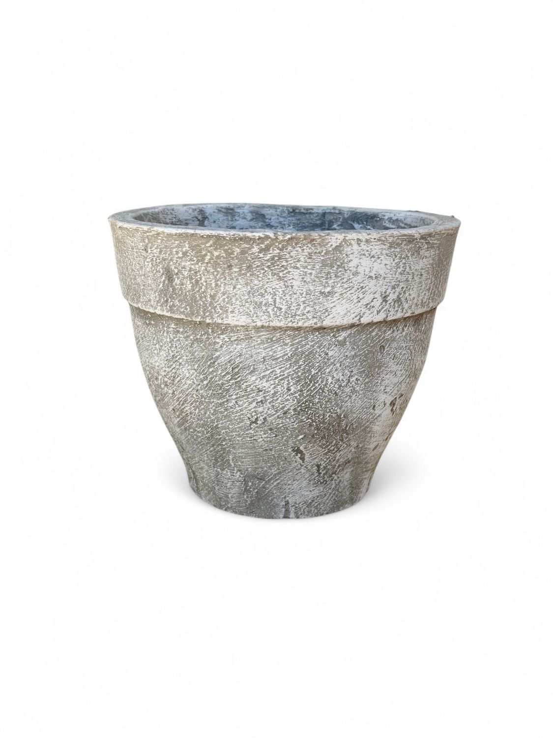 Lollipop Planter Small Whitewash Finish - H220mm x W230mm - 5kg