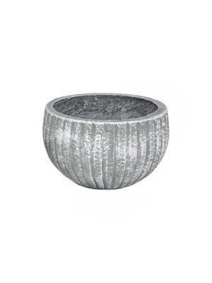Hekla Pot Small Whitewash Finish - H180mm x W270mm - 5kg
