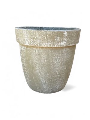 Lollipop Planter Medium Whitewash Finish - H300mm x W300mm - 9kg