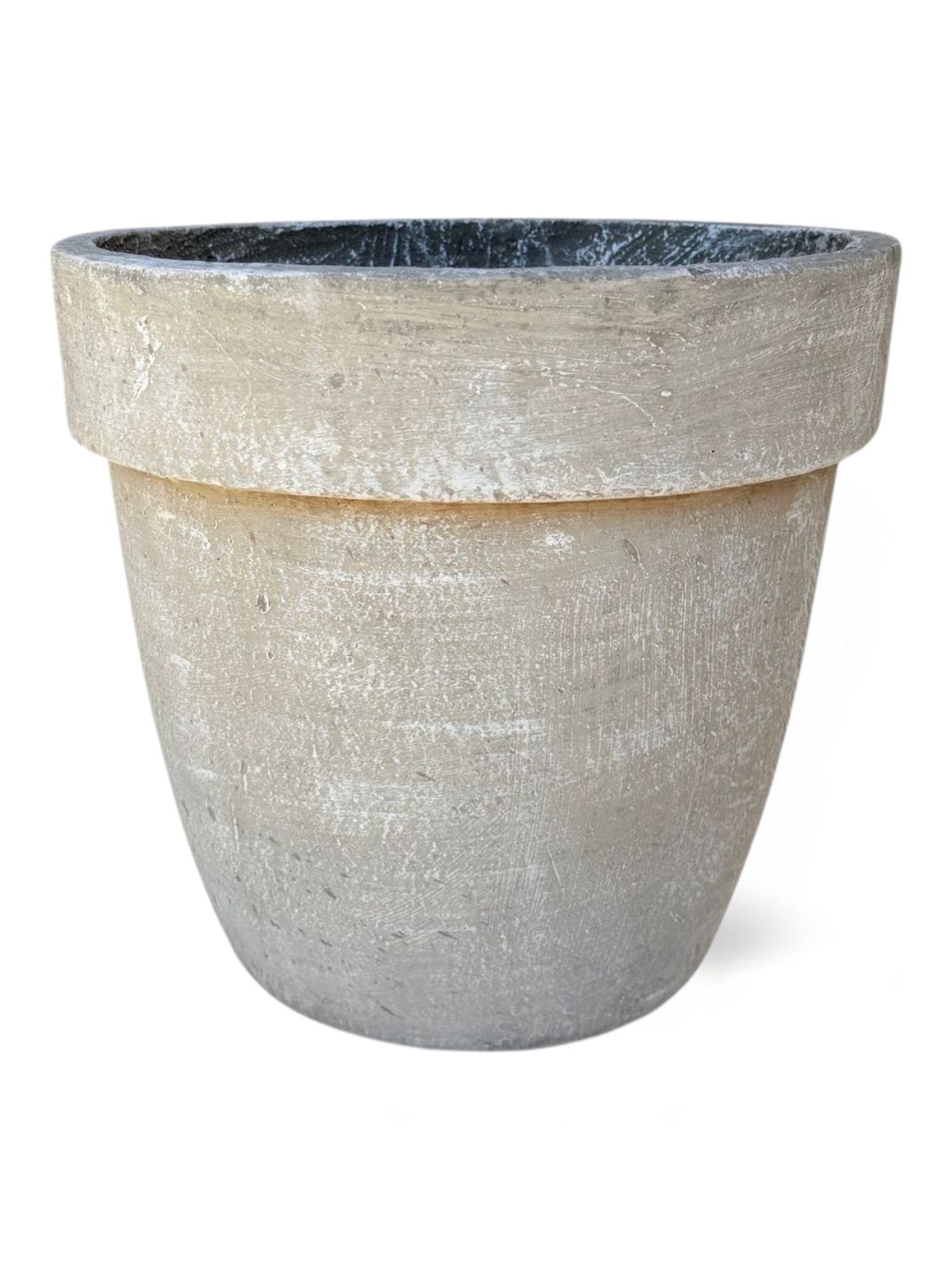 Lollipop Planter Large Whitewash Finish - H350mm x W390mm - 14kg