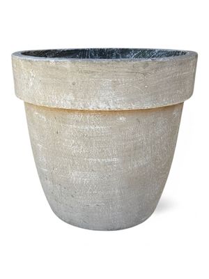 Lollipop Planter Large Whitewash Finish - H350mm x W390mm - 14kg