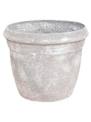 Elvin Pot Large Whitewash Finish - H380mm x W450mm - 22Kg