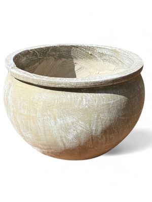 Round Multi Planter Large Whitewash Finish - H350mm - 22kg