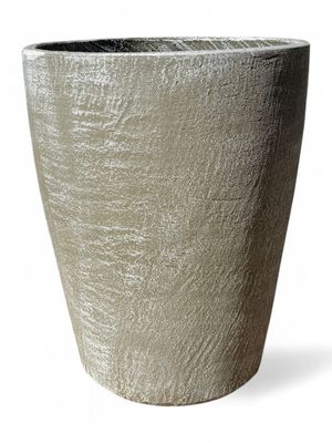 Maggie Round Pot Large Whitewash Finish - H600mm x W490mm - 30kg