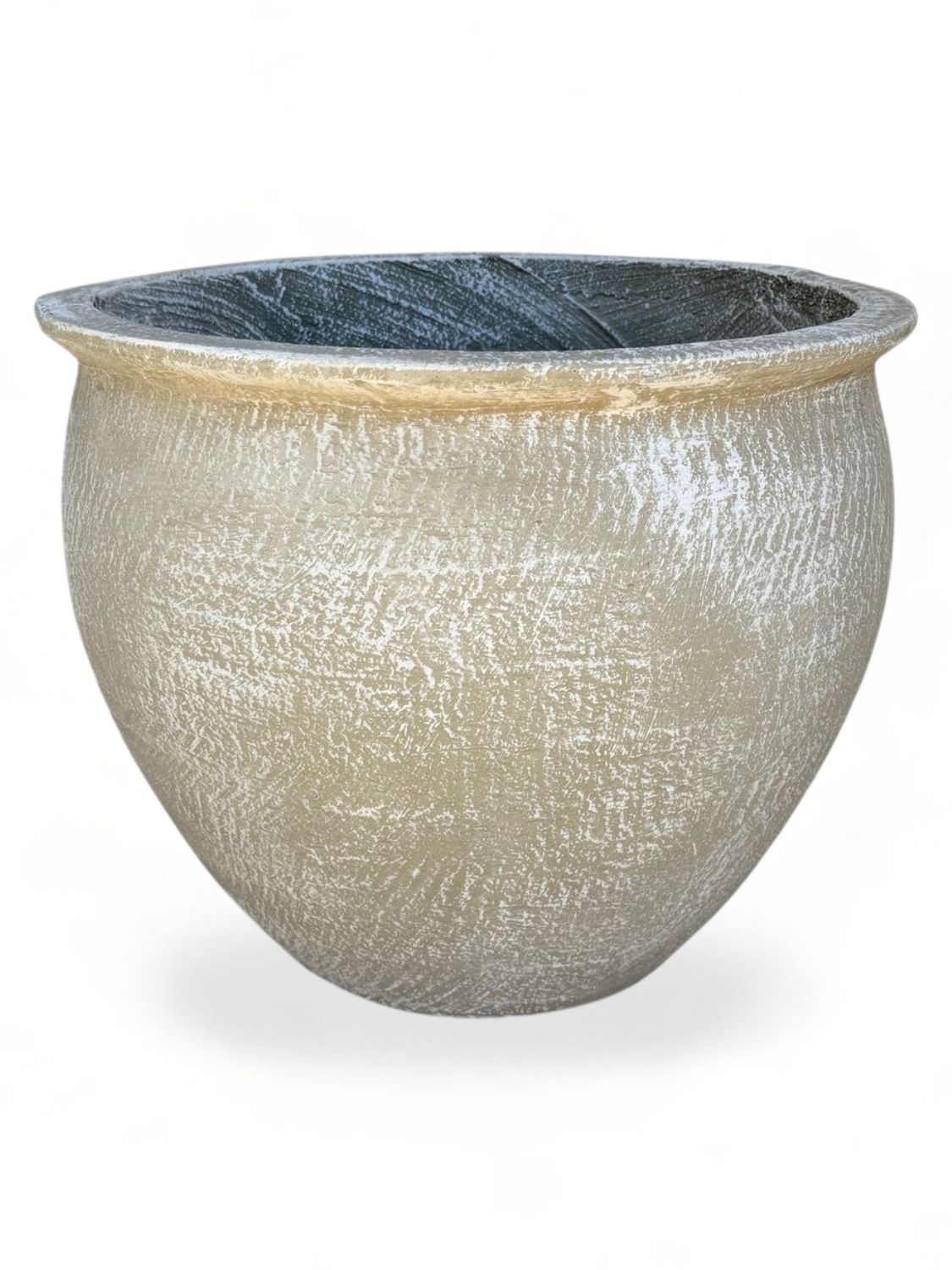 Andries Pot Round Large Whitewash Finish - H4000mm - 19kg