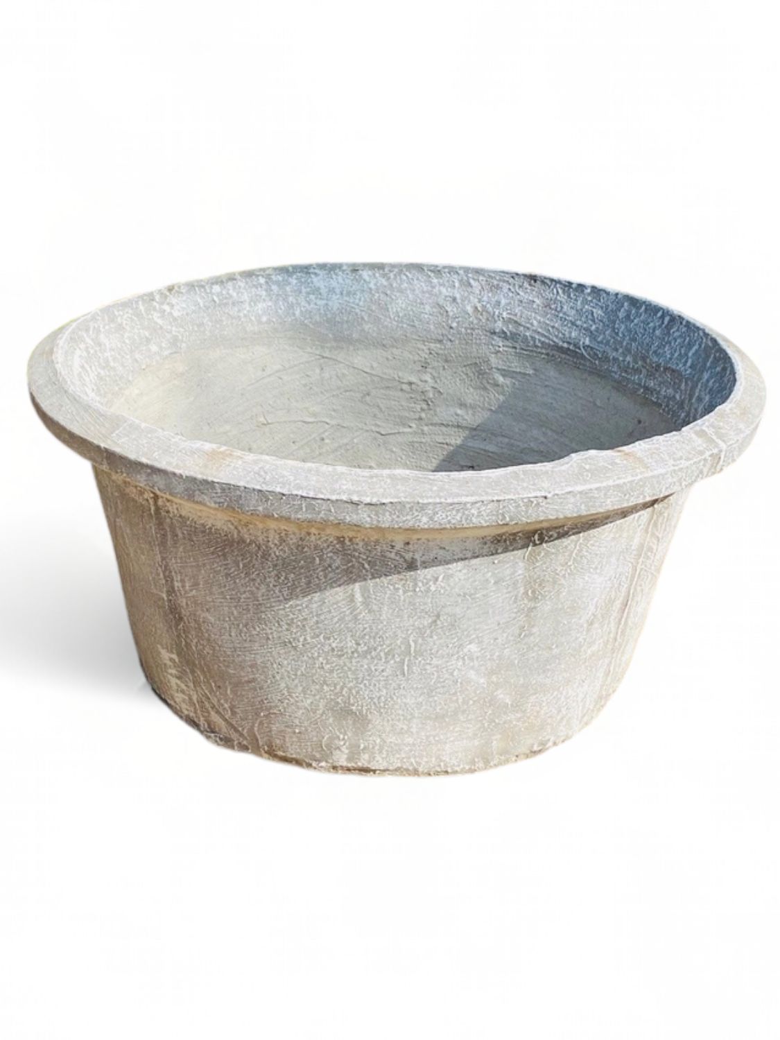 Classic Round Versace Planter Whitewash Finish - H310mm x W640mm - 27kg
