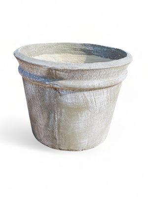 Versace Planter Small Whitewash Finish - H410mm x W540mm - 20kg