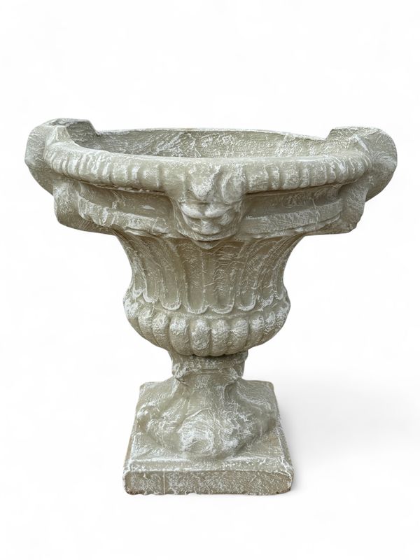 Rope Urn Whitewash Finish - H700mm x W500mm - 58kg