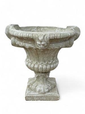 Rope Urn Whitewash Finish - H700mm x W500mm - 58kg