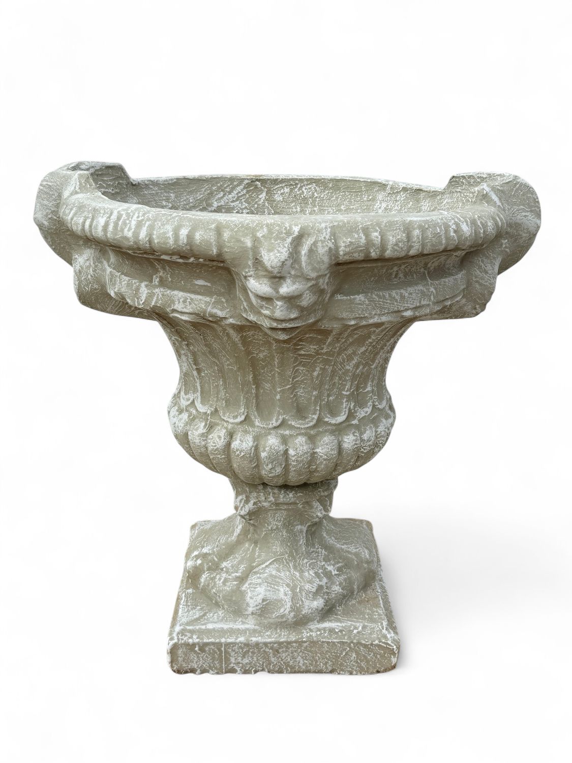 Rope Urn Whitewash Finish - H700mm x W500mm - 58kg