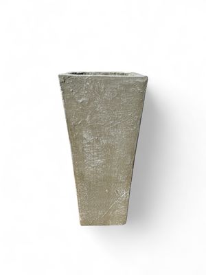 Square Slim Pot Small Whitewash Finish - H560mm-With220mm-Mouth220mm - 17kg