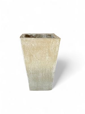 Square Slim Pot Extra Small Whitewash Finish - H360mm-W230mm-Mouth190mm - 10kg