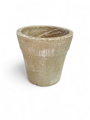 Violet Pot Small Whitewash Finish - H180mm-W220mm - 4kg