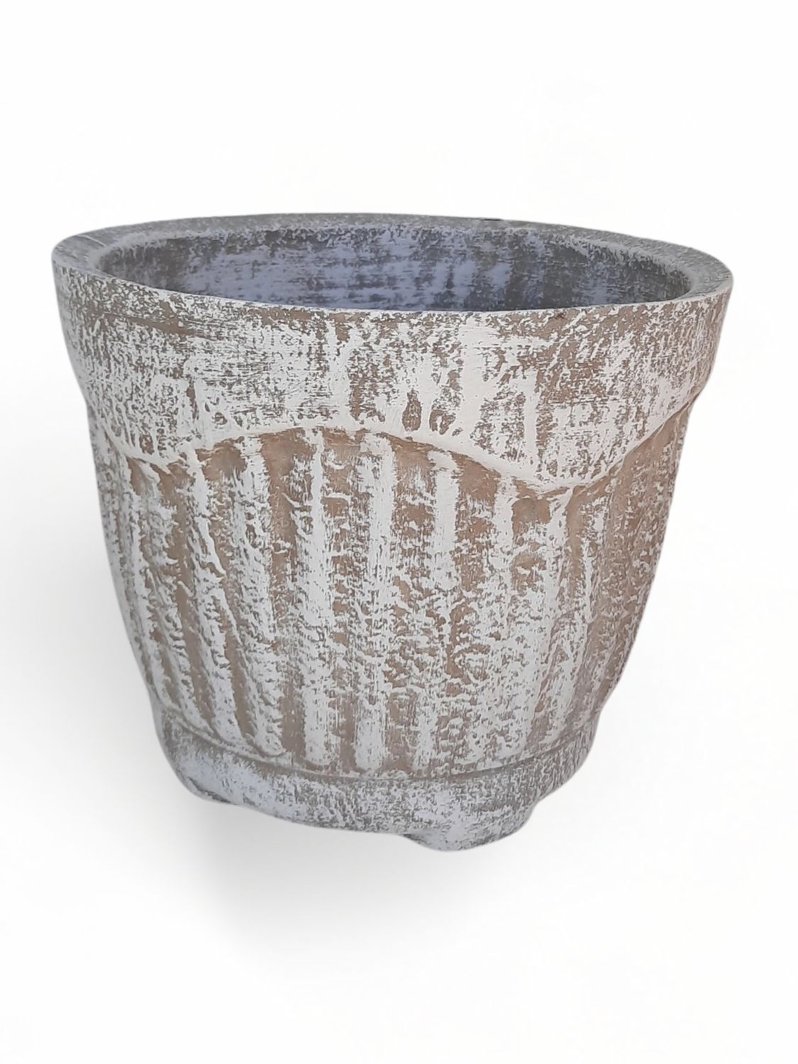 New Fluted Round Pot Medium - H305mm x W360mm - 9kg