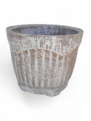 New Fluted Round Pot Medium - H305mm x W360mm - 9kg