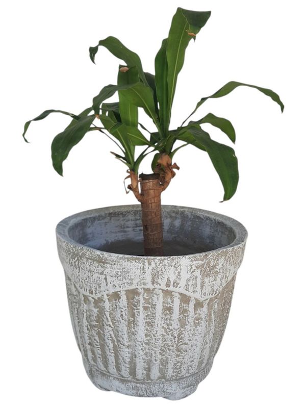 New Fluted Round Pot Medium - H305mm x W360mm - 9kg