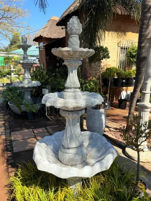 Spiral Water Feature Medium Whitewash Finish - H1900 (Excluding Pump)