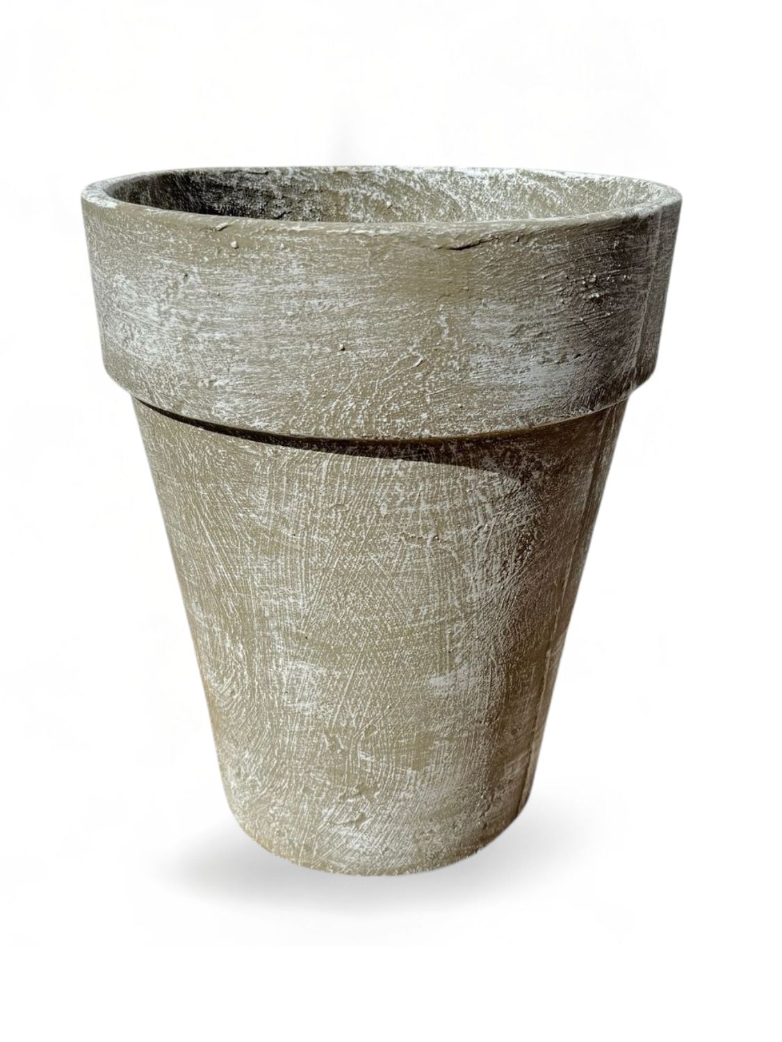 Jade Pot Medium Whitewash Finish - H450mm x W380mm - 10kg