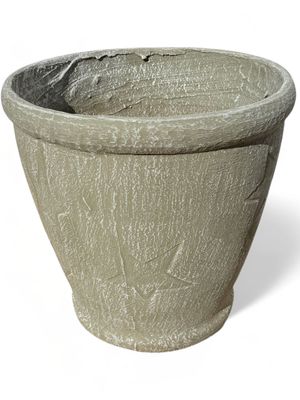 Star Pot Large Whitewash Finish - H375mm x W345mm - 11kg