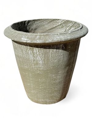 One Ring Pot Medium Whitewash Finish - H380mm - 11kg