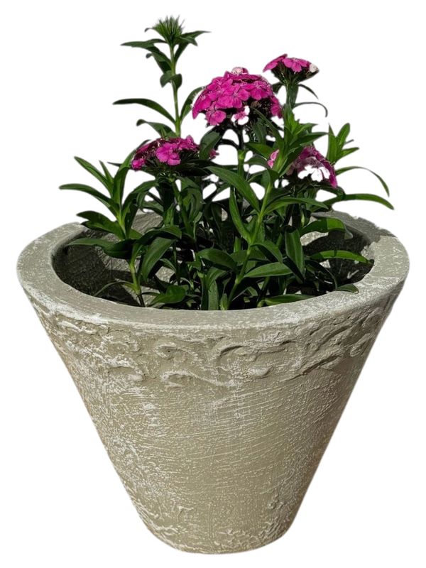 Floral Small Whitewash Finish - H220mm - 6kg