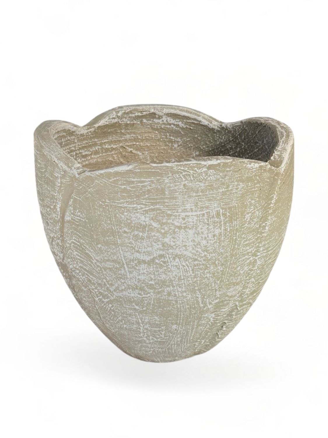 Rose Planter Small Whitewash Finish - H260mm -W360mm - 7kg