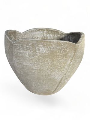 Rose Planter Medium Whitewash Finish - H300mm-W400mm - 12kg