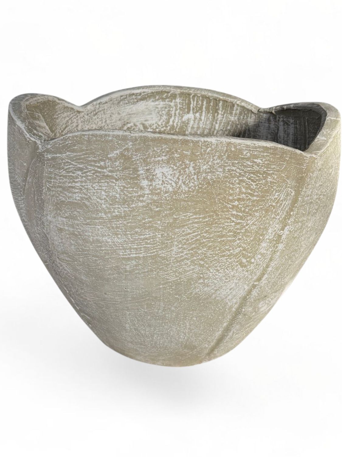 Rose Planter Large Whitewash Finish - H360mm x W460mm- 13kg