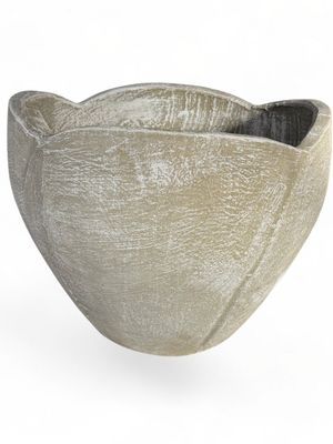 Rose Planter Large Whitewash Finish - H360mm x W460mm- 13kg