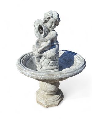 Kruik Puto Fountain Whitewash Finish - H1400mm-W800mm (Excluding Pump)