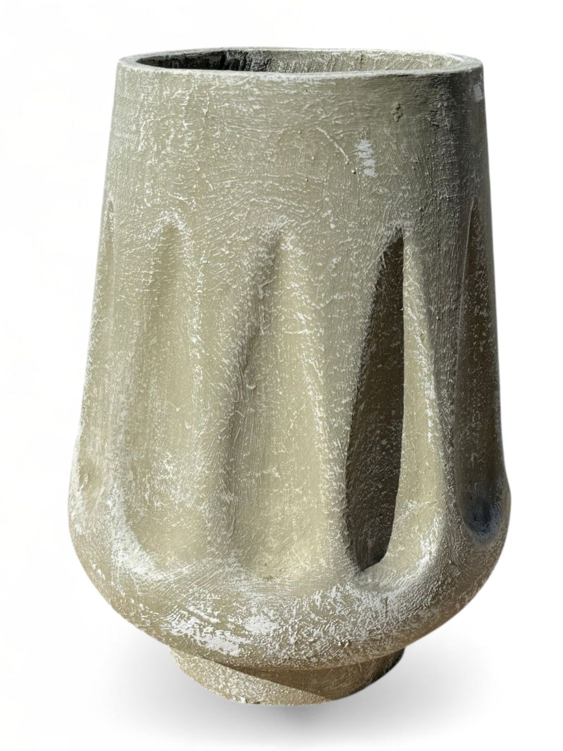 Teardrop Whitewash Finish - H300mm-W470mm-Mouth240mm - 18kg