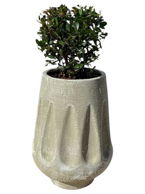 Teardrop Whitewash Finish - H300mm-W470mm-Mouth240mm - 18kg