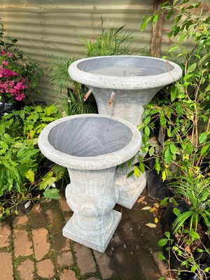 Joshua Urn Copper Pipe Double Fountain Medium (Excluding Pump)