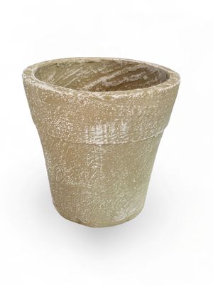 Violet Pot Small Whitewash Finish - H180mm-W220mm - 4kg
