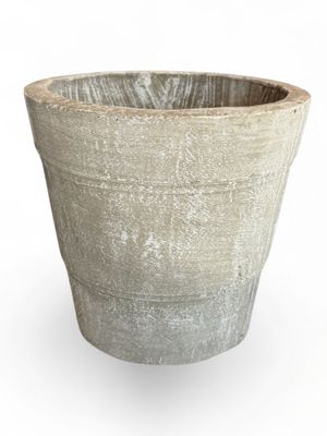 Violet Pot Medium Whitewash Finish - H250mm-W270mm - 6kg