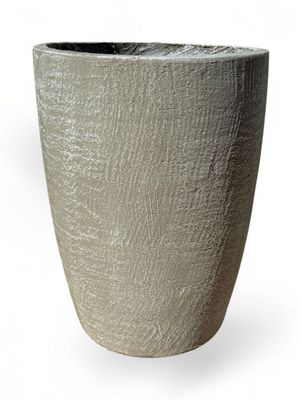 Maggie Round Pot Medium Whitewash Finish - H500mm - 19kg