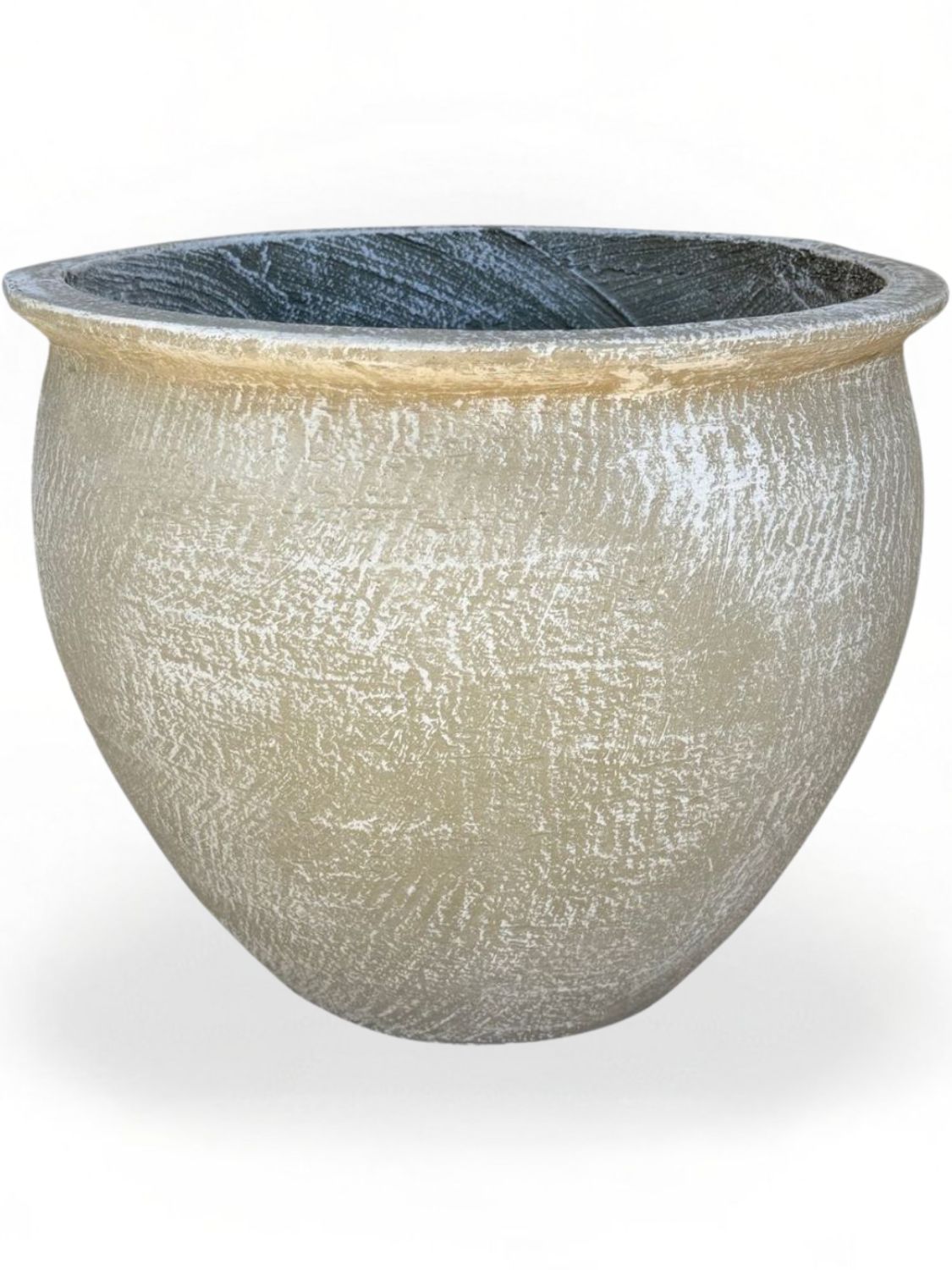 Andries Pot Round Large Whitewash Finish - H4000mm - 19kg