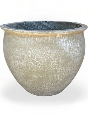 Andries Pot Round Large Whitewash Finish - H4000mm - 19kg