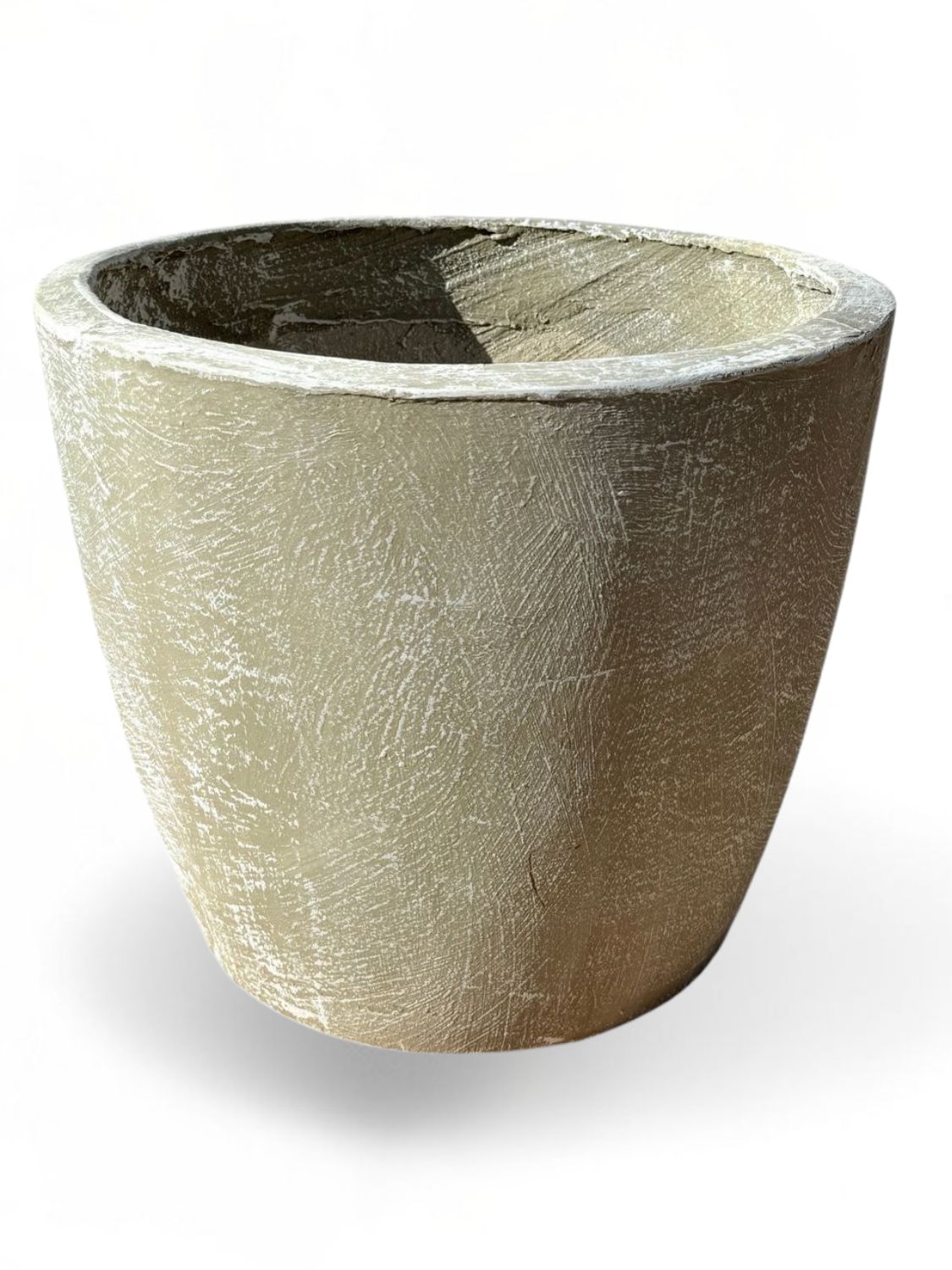 Bug Pot Medium Whitewash Finish - H400mm x W430mm - 21kg