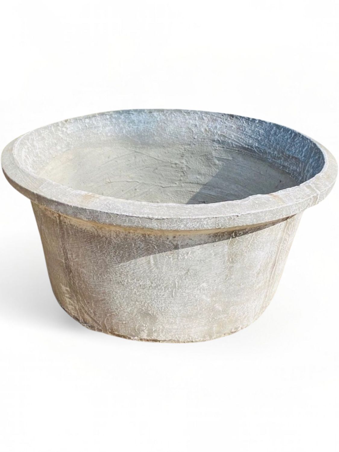 Classic Round Versace Planter Whitewash Finish - H310mm x W640mm - 27kg