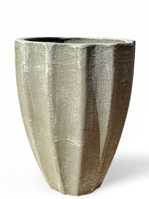 Jackie Pot Medium Whitewash Finish - H530mm x W400mm - 15kg