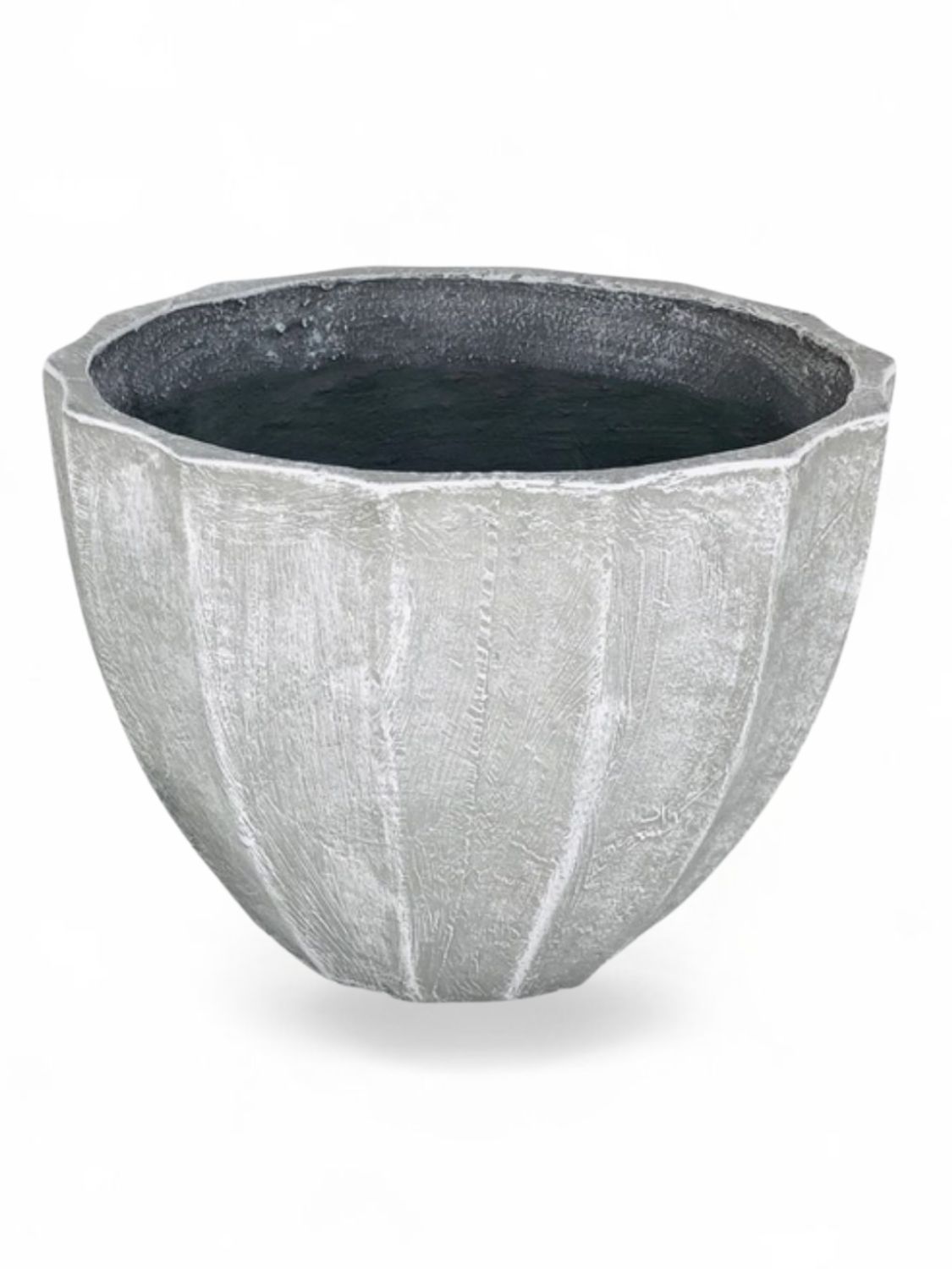 Godiva Pot Medium Whitewash Finish - H320mm x W430mm - 10kg