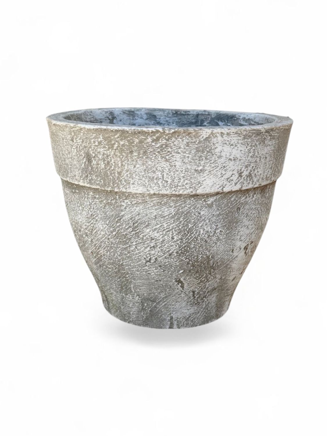 Lollipop Planter Small Whitewash Finish - H220mm x W230mm - 5kg