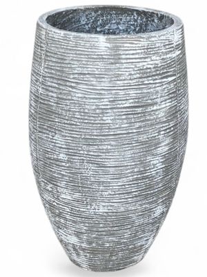 Braided Butter Pot Large Whitewash Finish - H630mm  x W340mm - 19kg