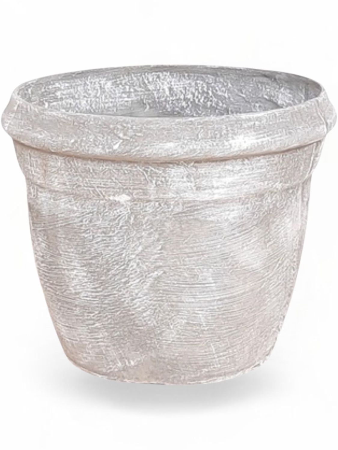 Elvin Pot Large Whitewash Finish - H380mm x W450mm - 22Kg